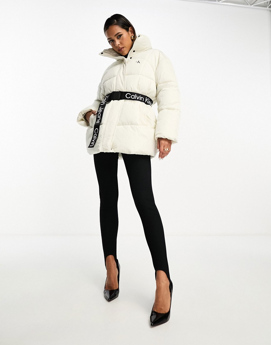 BELTED LONG PUFFER