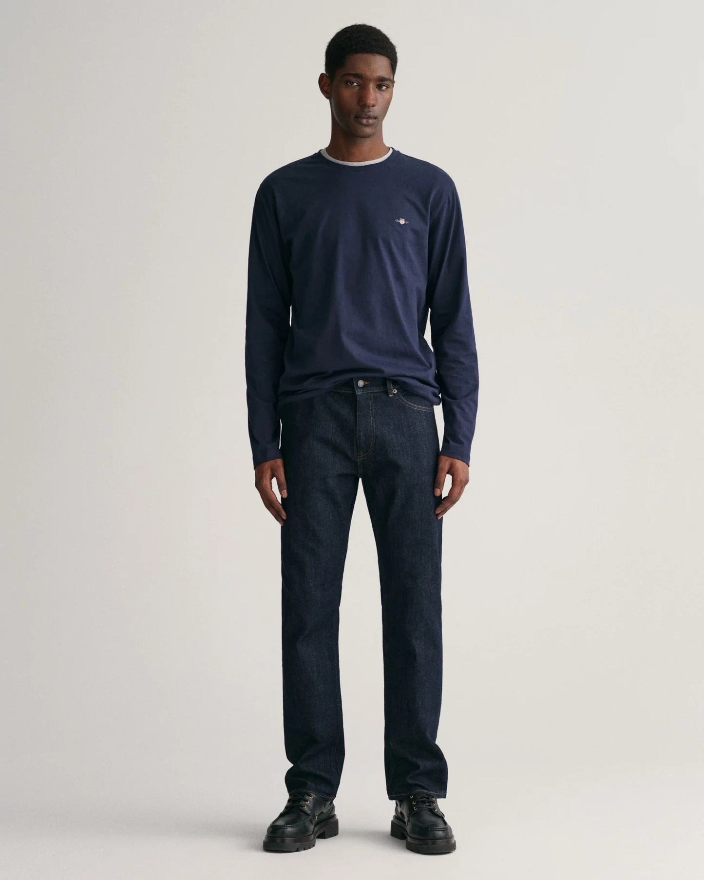 GANT Erkek Lacivert Regular Fit Jean Pantolon