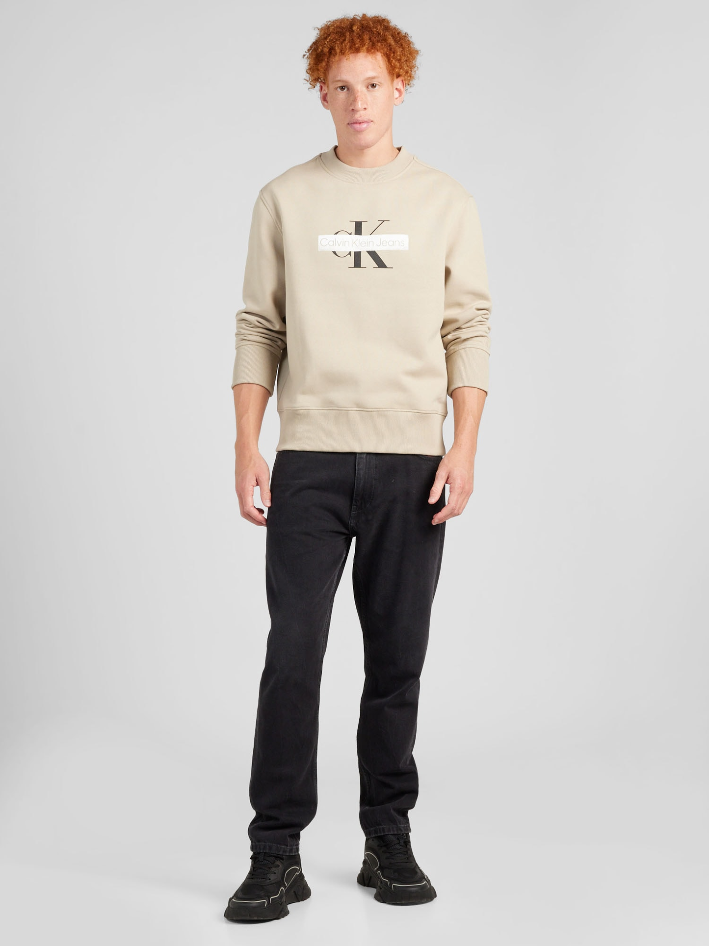 MONOLOGO STENCIL CREW NECK
