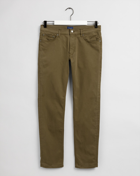 D1. TAPERED SATIN JEANS