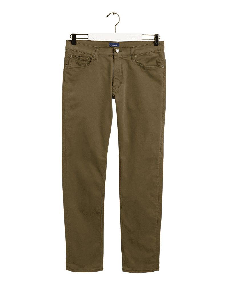 D1. TAPERED SATIN JEANS