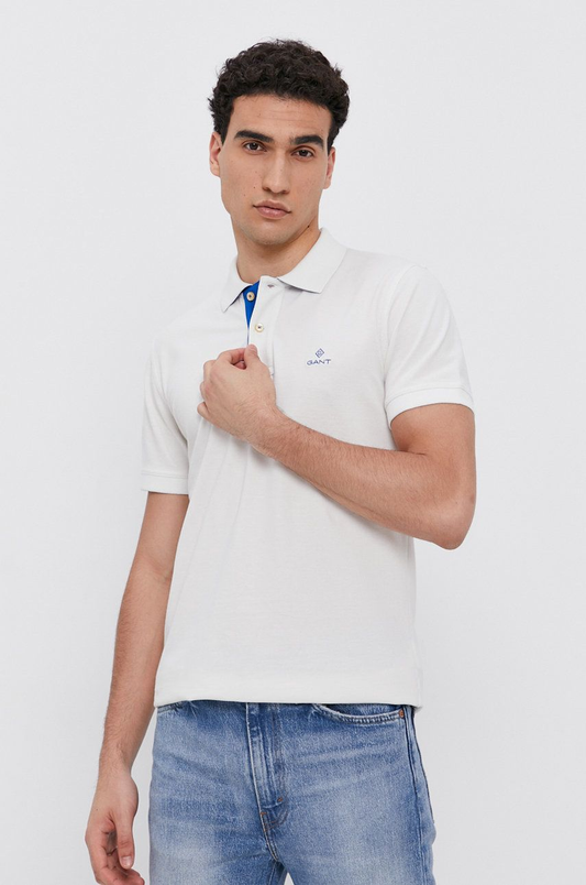 CONTRAST COLLAR PIQUE SS RUGGER