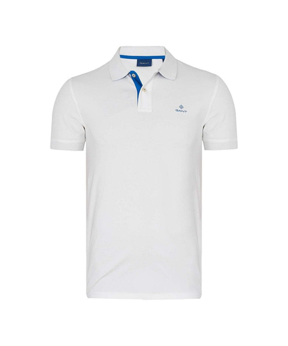 CONTRAST COLLAR PIQUE SS RUGGER