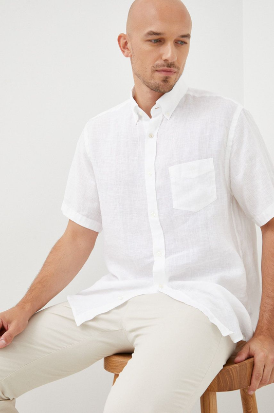 D2. REG LINEN SHIRT SS BD